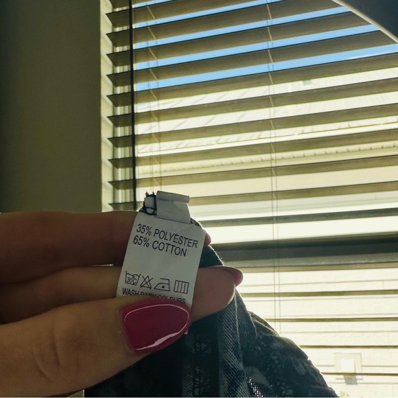 Chic Blue Patterned Pants - Picture 4 of 5